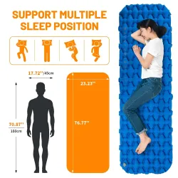 Matelas pneumatique ultraléger NATUREHIKE : confort et compacité